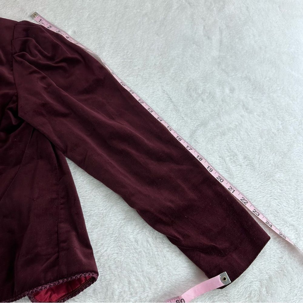 Broadway Directions plum velour vintage jacket NWT size M - Picture 10 of 10